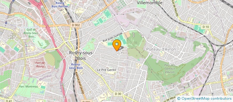 localisation de l'entreprise NER 25 à ROSNY-SOUS-BOIS