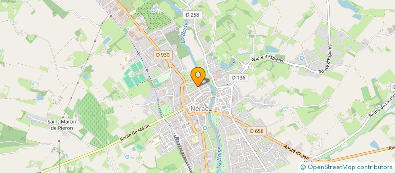 localisation de l'entreprise NERAC ALBRET TENNIS DE TABLE  NERAC