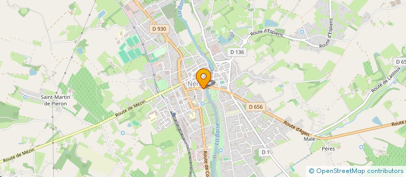 localisation de l'entreprise NERAC HENRI IV  NERAC