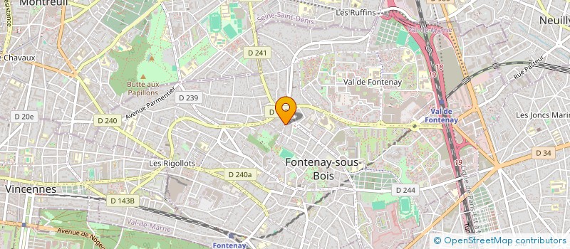 localisation de l'entreprise NERCY EURL à FONTENAY-SOUS-BOIS