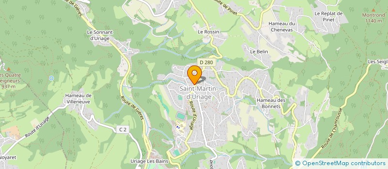 localisation de l'entreprise NEREIS à SAINT-MARTIN-D'URIAGE