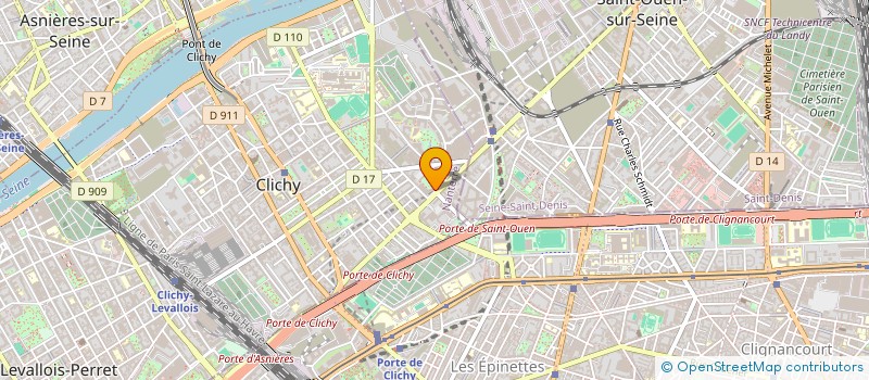 localisation de l'entreprise NERETTE COLIS EXPRESS à CLICHY