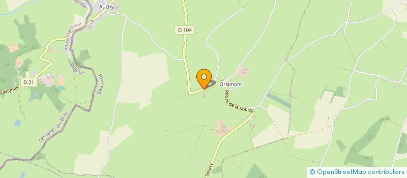 localisation de l'entreprise NEREUS LAVERIE  VILLERS-SUR-AUCHY