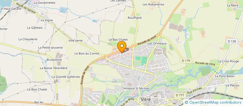 localisation de l'entreprise NERGITEC à VITRE