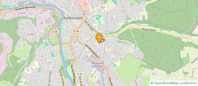 localisation de l'entreprise NERI à AUDINCOURT
