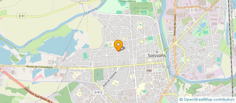 localisation de l'entreprise NERIH à SOISSONS