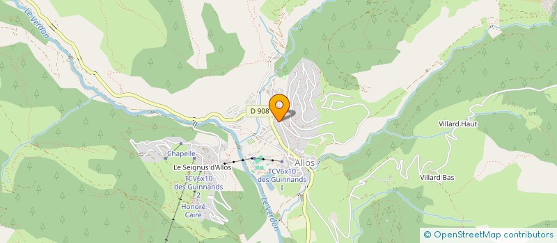 localisation de l'entreprise NERIK à ALLOS