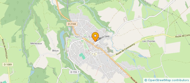 localisation de l'entreprise NERIS ALIMENTATION à NERIS-LES-BAINS