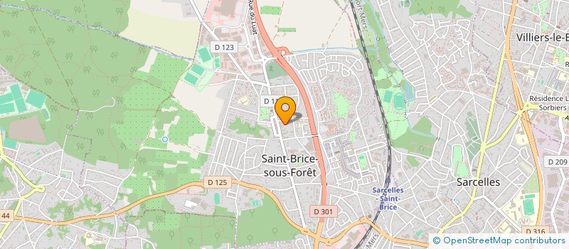 localisation de l'entreprise NERISSA à ST BRICE SOUS FORET