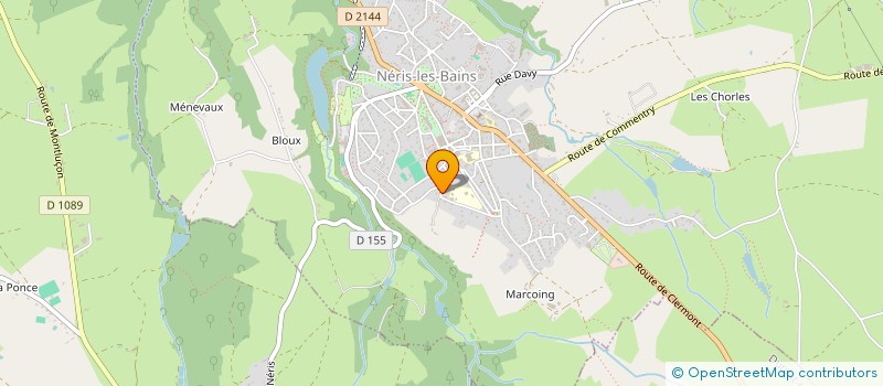 localisation de l'entreprise NERITEC  NERIS-LES-BAINS