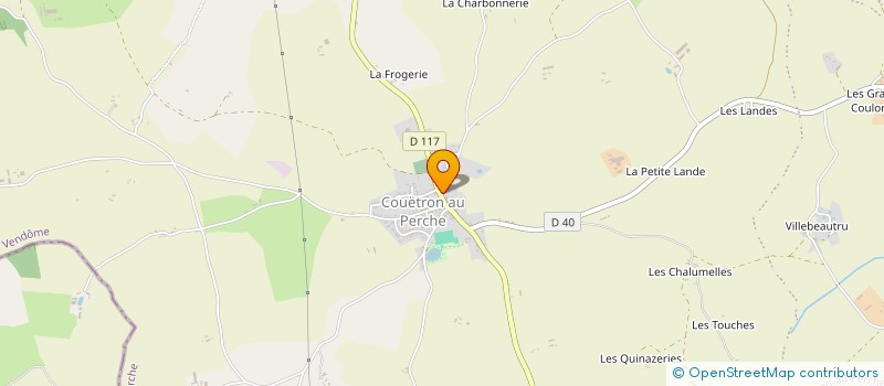 localisation de l'entreprise NERMOND AVIATION à COUETRON-AU-PERCHE