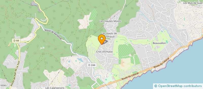 localisation de l'entreprise NERO à GRIMAUD