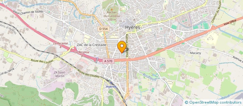 localisation de l'entreprise NERO  HYERES