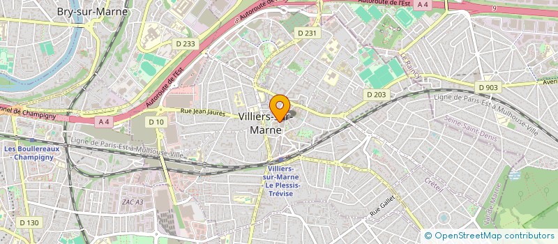 localisation de l'entreprise NERO COIF.  VILLIERS-SUR-MARNE