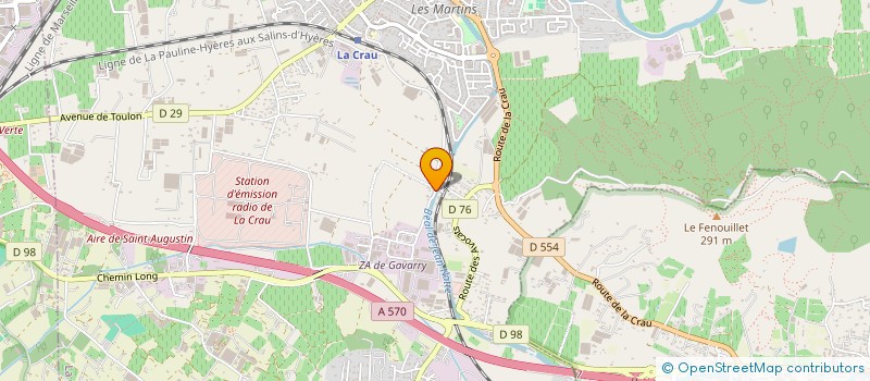 localisation de l'entreprise NEROLI DECORATION & AMENAGEMENT  LA CRAU