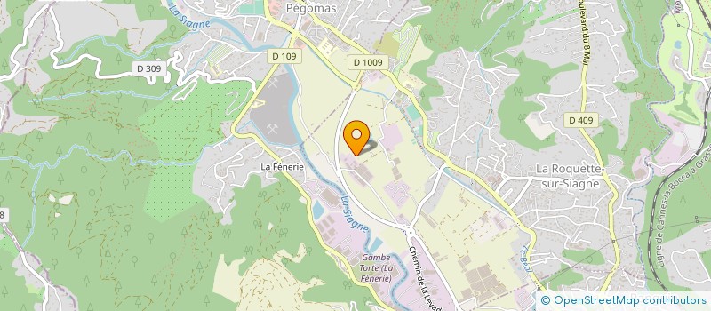 localisation de l'entreprise NEROLIANE à LA ROQUETTE-SUR-SIAGNE