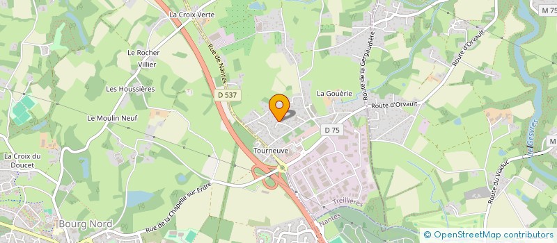 localisation de l'entreprise NERRIERE à TREILLIERES