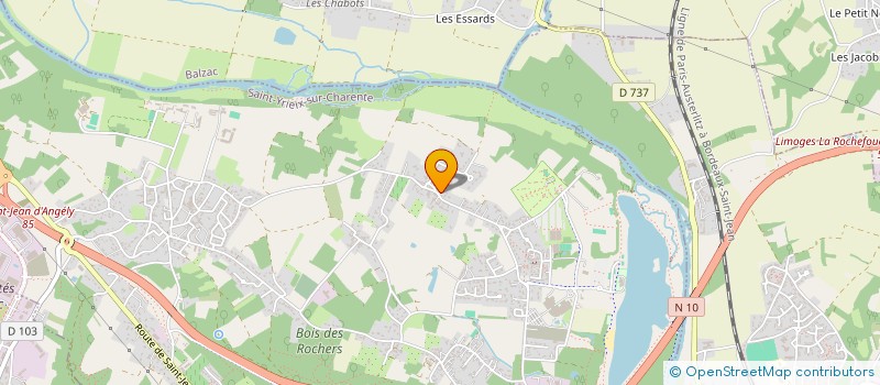 localisation de l'entreprise NERSAC ARTS MARTIAUX - DOJO TADASHI à SAINT-YRIEIX-SUR-CHARENTE