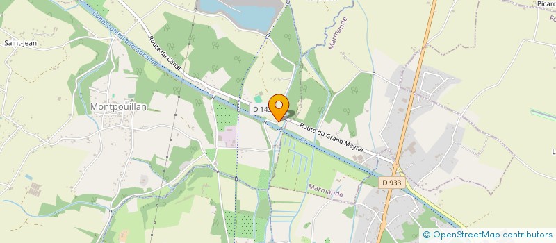 localisation de l'entreprise NERVOL S.A. à MONTPOUILLAN