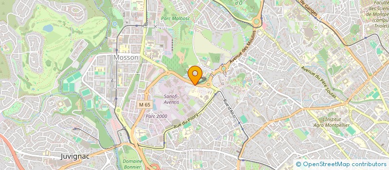 localisation de l'entreprise NERVOSAVE THERAPEUTICS à MONTPELLIER
