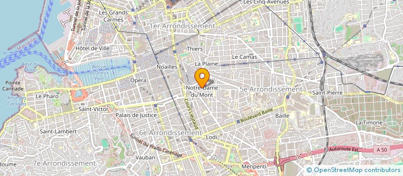 localisation de l'entreprise NERVURE PRODUCTION  MARSEILLE