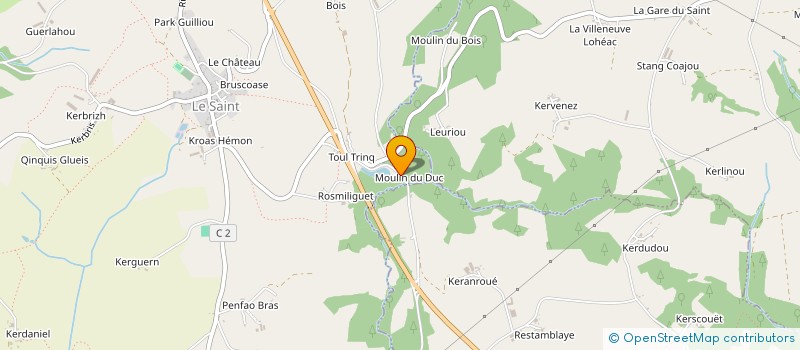 localisation de l'entreprise NERZH AN DOUR  LE SAINT