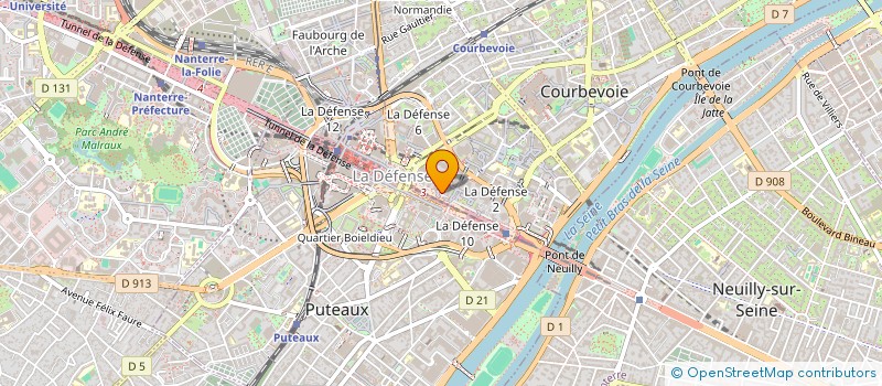 localisation de l'entreprise NES à COURBEVOIE