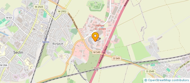 localisation de l'entreprise NES CASH à SECLIN