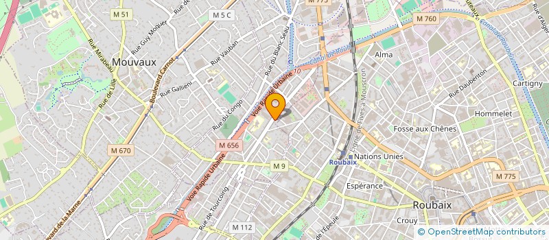 localisation de l'entreprise NES HYGIENE à TOURCOING