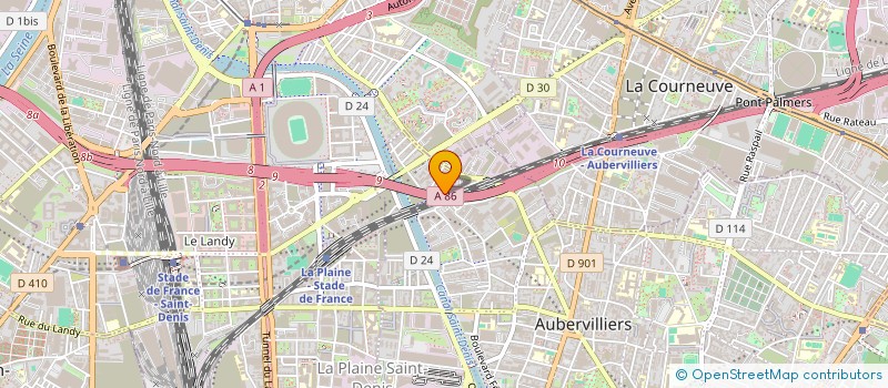 localisation de l'entreprise NESA RENOV à AUBERVILLIERS