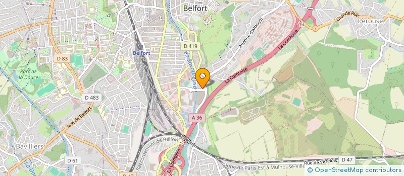localisation de l'entreprise NESME à BELFORT