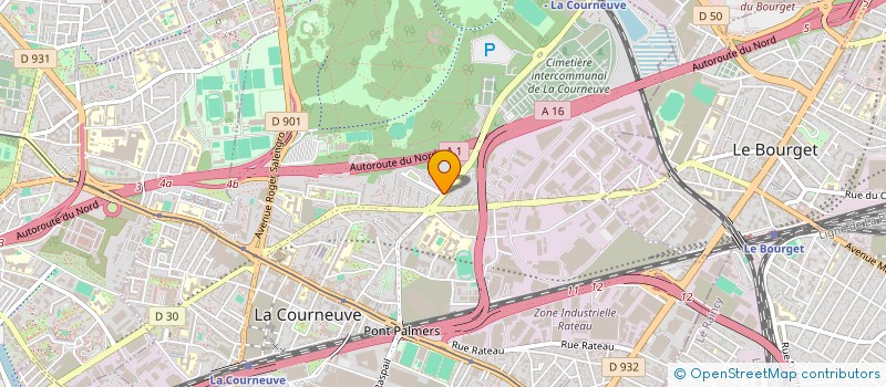 localisation de l'entreprise NESRINE à LA COURNEUVE