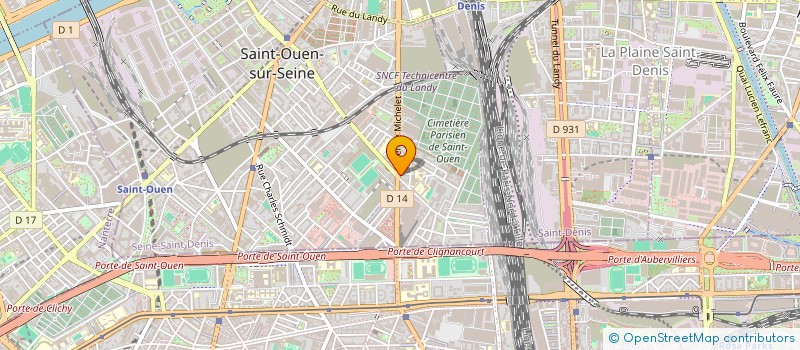 localisation de l'entreprise NESRINE TELECOM à SAINT-OUEN-SUR-SEINE