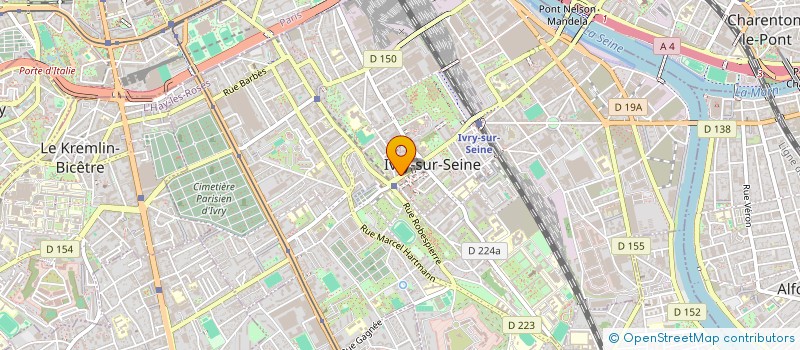localisation de l'entreprise NESS 3 à IVRY-SUR-SEINE