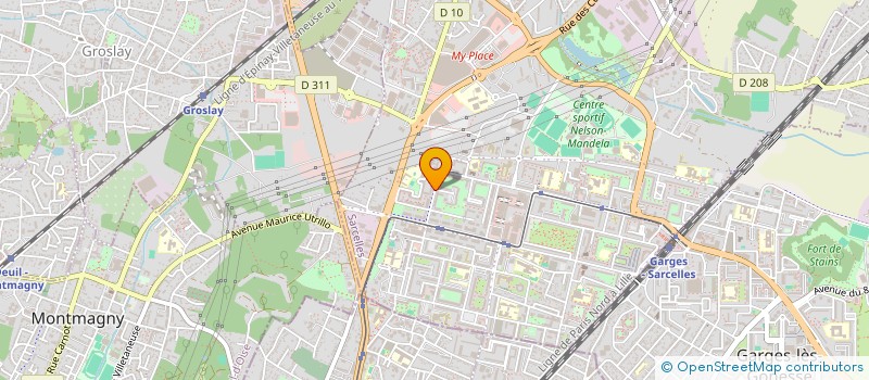 localisation de l'entreprise NESS  SARCELLES