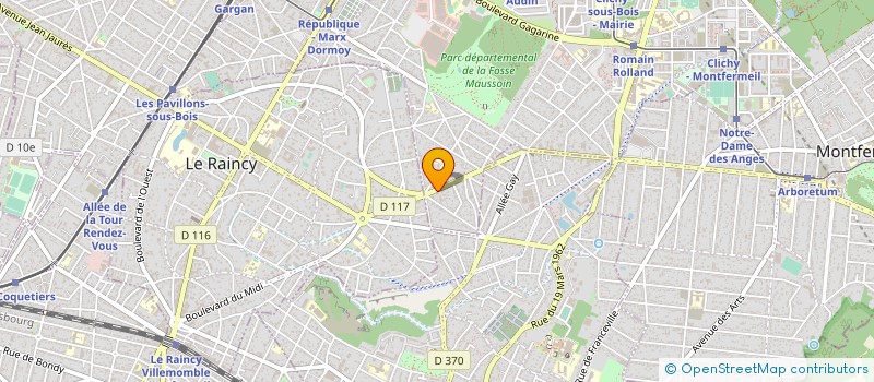 localisation de l'entreprise NESS à CLICHY-SOUS-BOIS