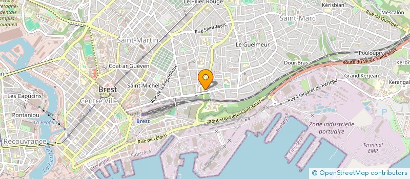 localisation de l'entreprise NESS  BREST