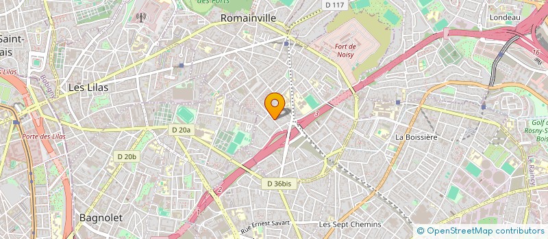 localisation de l'entreprise NESS à ROMAINVILLE