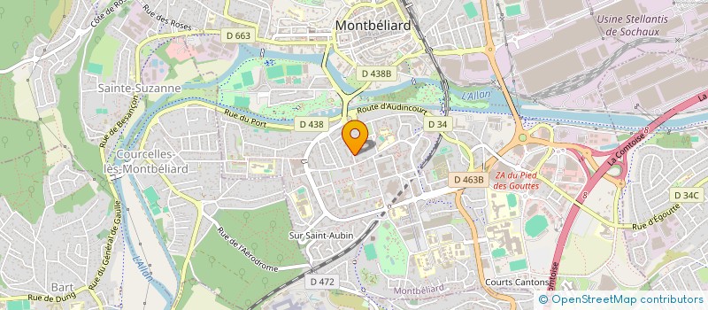 localisation de l'entreprise NESS EXPRESS  MONTBELIARD