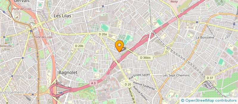 localisation de l'entreprise NESS SERVICE à BAGNOLET