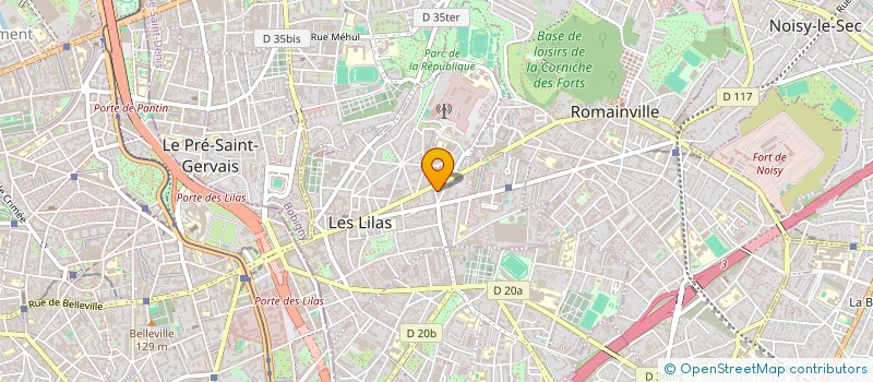 localisation de l'entreprise NESS VETEVA à LES LILAS