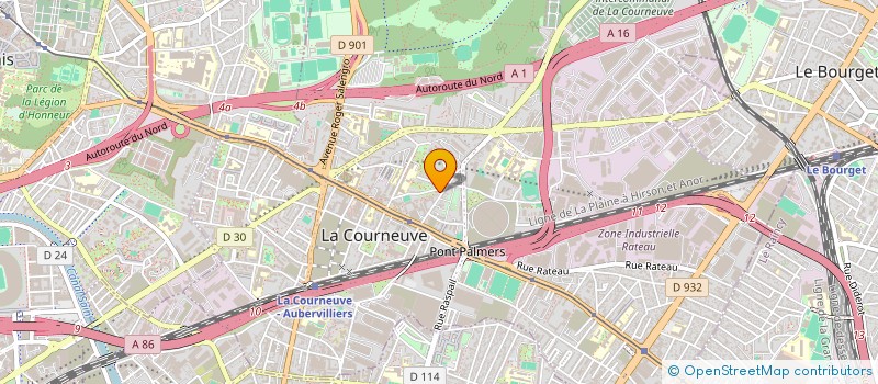 localisation de l'entreprise NESSA RENOVATION à LA COURNEUVE