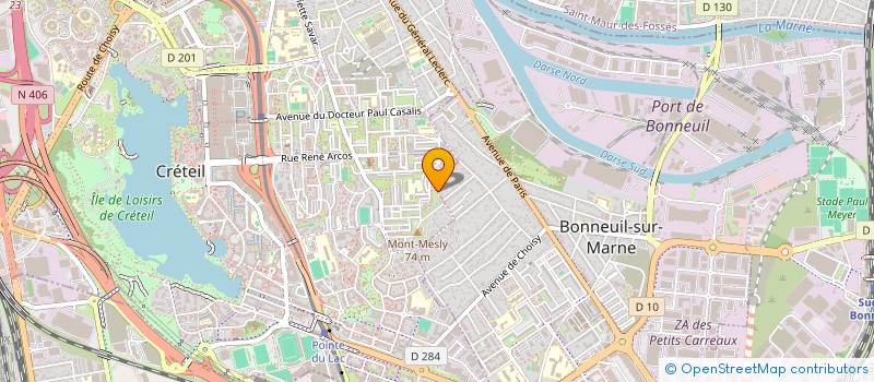 localisation de l'entreprise NESSIM à BONNEUIL-SUR-MARNE