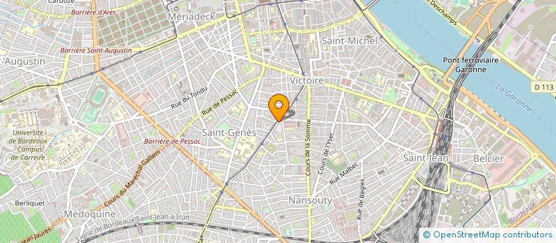 localisation de l'entreprise NESSIN à BORDEAUX