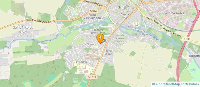 localisation de l'entreprise NEST  SENLIS