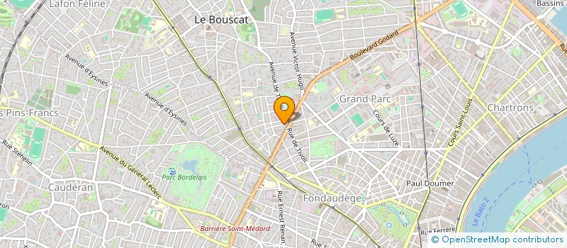 localisation de l'entreprise NEST COMMUNICATION SAS à LE BOUSCAT