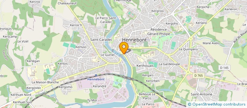 localisation de l'entreprise NEST'HENNEBONT  HENNEBONT