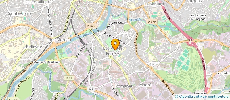 localisation de l'entreprise NESTA NAKIYA à LIMOGES
