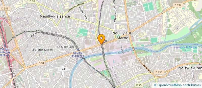 localisation de l'entreprise NESTOR PIECES AUTO à NEUILLY-SUR-MARNE