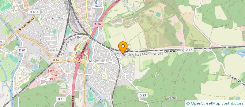 localisation de l'entreprise NESTRAM  DANJOUTIN